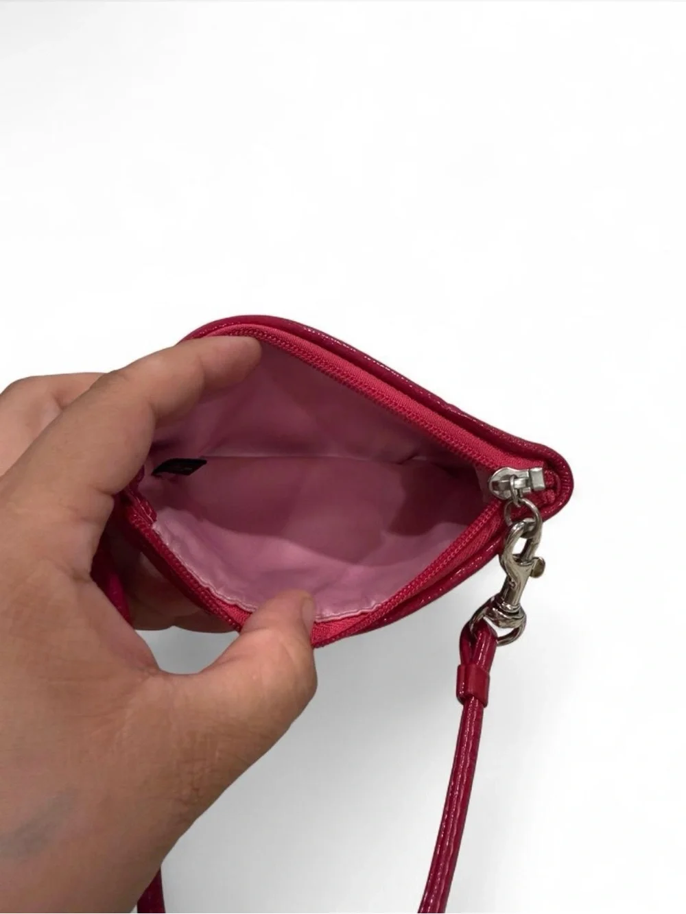 Coach Poppy Pink Wristlet